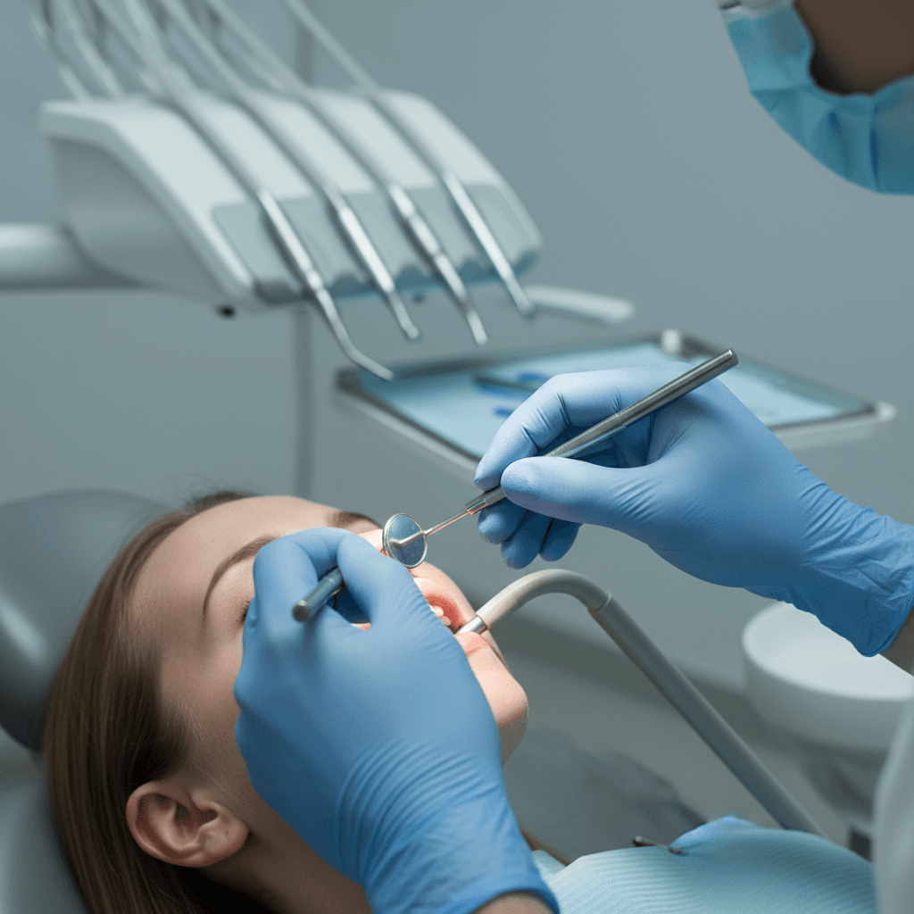 Dentist with precision instruments at Orocraft Clinic